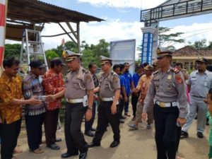 Ditlantas Polda Lampung Asistensi Kampung Tri Tunggal Jaya Tulang Bawang Tertib Lalu Lintas