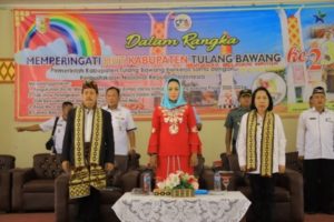 Bupati Hj.Winarti  Dikukuhkan Sebagai Bunda Literasi Kabupaten Tulang Bawang