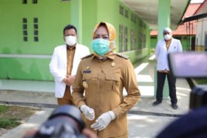 Bupati Tulang Bawang Tinjau Kesiapan  RSUD Menggala  Menangani Pasien Covid-19