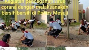 Mencegah Penyebaran Virus Covid-19, Polres Mesuji Beserta Jajarannya Tes Suhu Tubuh