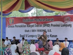 Deni Ribowo Sosialisasikan Perda Pencegahan Narkoba