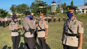 Kapolres Lampung Utara Pimpin Sertijab Kapolsek Bukit Kemuning
