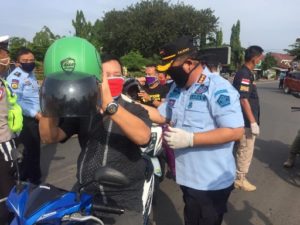 Pegawai Lapas Kotabumi Baksos di Tugu Payan