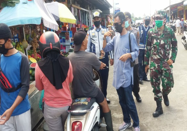 Jelang Hari Raya Idul Fitri Kelurahan Pasar Madang  Kota Agung Perketat Penerapan  Protokol Kesehatan