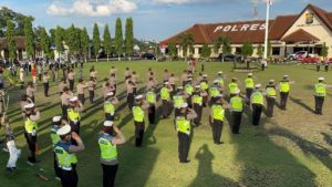 Polres Lampung Utara Terjunkan 260 Personil Gabungan Antisipasi Malam Idul Fitri 1441 H