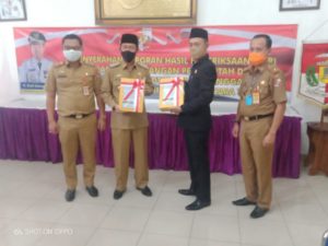 Ketua DPRD Lampung Utara Hadiri Penyerahan LHP Laporan Keuangan Pemkab Lampura 2019