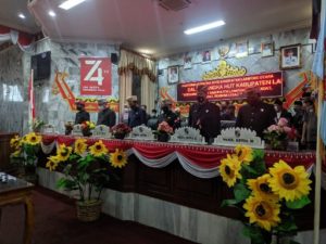 Lampung Utara Peringati HUT ke 74, DPRD Gelar Rapat Paripurna