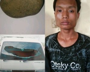 Lempar Kaca Mobil Hingga Lukai Orang, Pemuda Ini Diamankan Polsek Bukit Kemuning