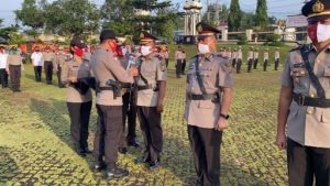 Kapolres Lampura Pimpin Sertijab Kasat Reskrim dan 2 Kapolsek