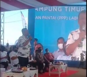 Menteri KKP Tinjau Tambak Udang Vaname di Lampung Timur