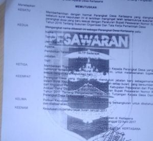Titik Terang Pemberhentian 13 Aparatur Desa Kertasana, Kades Angkat Bicara
