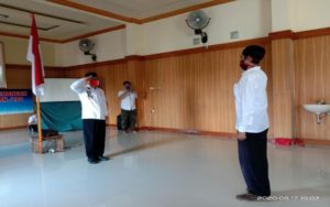 Mengikuti Instruksi Presiden, Tim WaRu Gelar Upacara HUT RI Ke-75