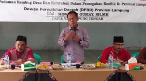 Ketua DPRD Lampung Mingrum Sosialisasi Perda di Lampung Tengah