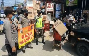 Polsek Banjar Agung Gelar Operasi Yustisi di Pasar Unit 2 Tulang Bawang