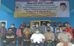 Mantan Bupati Hanan A Razak Kunjungi Balai Wartawan PWI Tulang Bawang