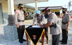 Kapolres Tulang Bawang Barat Pimpin Sertijab Dua Perwira