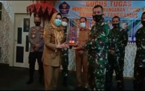 Bupati Dewi Handajani Menerima Kunker Komandan Brigif 4 Marinir