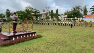 Amankan Nataru, Polres Lampung Utara Laksanakan Apel Gelar Pasukan