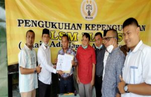LSM MAJAS Lampung Utara Kukuhkan Adhan Nunyai Nakhoda