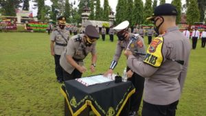 Kapolres Pimpin Sertijab Kabagops Polres Lampung Utara