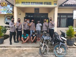 Dua Pencuri Sepeda Motor Diciduk Polsek Kotabumi Utara