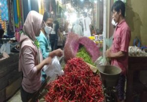 Harga Cabai Rawit di Pasar Unit-2 Tulang Bawang  Melambung