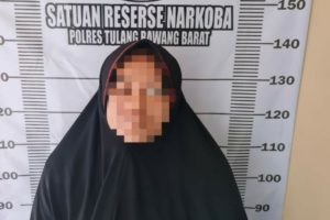Satresnarkoba Polres Tulang Bawang  Barat Amankan Ibu Rumah Tangga Pengedar Narkoba