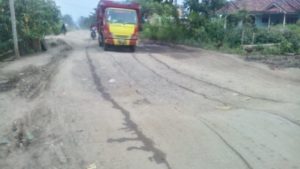 Sebagian Besar Jalan Kabupaten Tulang Bawang Rusak Parah