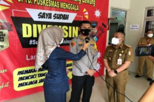 Usai Divaksin Tahap Dua, Kapolres Tulang Bawang Ceritakan Apa Yang Dialaminya