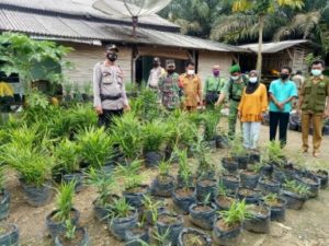 Kapolsek Abung Timur Lampura Tinjau Kesiapan Rencana Kampung Tangguh