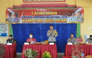 Kapolres Tulang Bawang Resmikan Tiga Kampung Tangguh Nasional