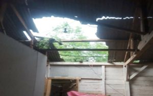 Puting Beliung Terjang Bujuk Agung Tulang Bawang, Puluhan Rumah Rusak