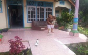 Siring Jalan Kabupaten Mesuji Tidak Berfungsi Beberapa Rumah Warga Karang Mulya Kebanjiran