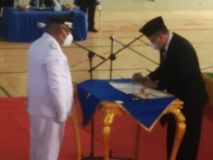 102 Pejabat Eselon III dan IV Pemkab Lampura Dilantik Sekda