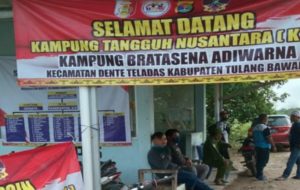 Kampung Bratasena Adiwarna Tegas Laksanakan Protokol Kesehatan Bagi Warga Masyarakat