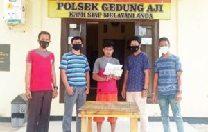 Polsek Gedung Aji Bekuk Pelaku Penipuan dan Penggelapan