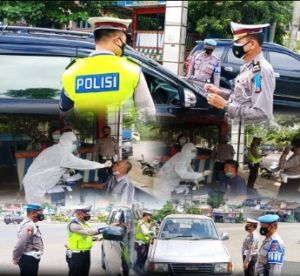 Satgas OKK Polres Lampung Utara Gelar Rapid Test Antigen Hingga Penyekatan