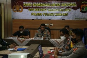 Polres Tulang Bawang Gelar Rakor Jelang Operasi Ketupat Krakatau 2021