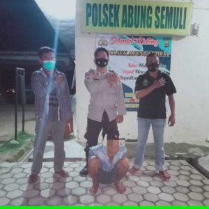 Penjahat Bersenjata Api Diringkus Tekab 308 Polsek Abung Semuli Lampung Utara