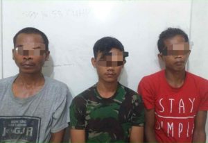 Tim Serigala Utara Polsek Sungkai Utara Ringkus Tiga Pelaku Pencurian Kelapa Sawit