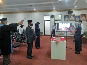 Bupati Tanggamus Lantik Dua Pejabat Struktural