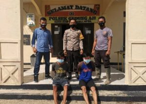 Dua Nelayan Mencuri Ditangkap Polisi Polsek Gedung Aji