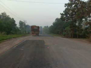 Jalan Lintas Timur Km 263 Regester 45 Simpang Pematang Membahayakan