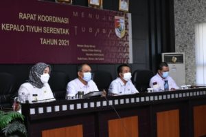 Sekdakab Tubaba Koordinasi Pelaksanaan Pemilihan Kepala Tiyuh serentak Tahun 2021