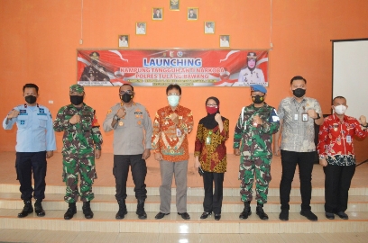 Kapolres Tulang Bawang Launching Kampung Tangguh Anti Narkoba