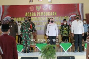 Bupati Tulang Bawang Hadiri Pembukaan TMMD ke- 112