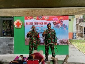 Peringati HUT TNI ke 76,  Kodim 0426 Tuba  Donor Darah