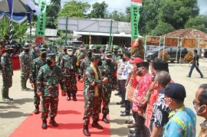 Tim Wasev Tinjau Pelaksanaan TMMD ke-112 di Gedung Tapa Ilir