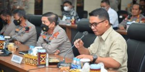 Kapolda Lampung Ikuti Rapat Asistensi dan Supevisi Percepatan Vaksinasi Covid-19 Provinsi Lampung
