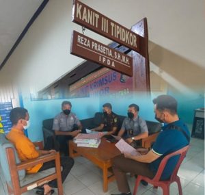 Tipidkor Sat Reskrim Polres Lampung Utara Limpahkan Tersangka Korupsi ke Kejaksaan